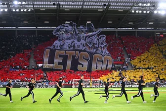 Bilder des Tages vom 31.05.2026 - "Let's go" heißt es bei einer Choreografie vor Anpfiff des Länderspiels in Mainz.