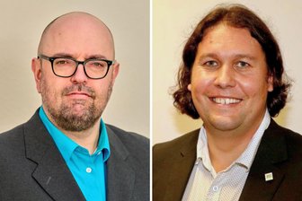 Bürgermeisterwahl in Eibenstock: Wahlforum am 2. Mai - André Hempel (AfD/links) und Alexander Hodeck (CDU) bewerben sich um das Amt des Bürgermeisters in Eibenstock.