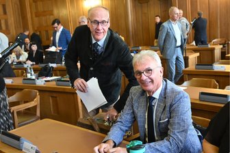 Die Chronik des Chaos: Wie es zur zweiten AfD-Fraktion im Chemnitzer Stadtrat kam - Volker Dringenberg (links) und Steffen Wegert haben gut Lachen. Nach langem Tauziehen dürfen sie und ihre Mitstreiter sich wieder Fraktion nennen – obwohl es noch eine weitere AfD-Fraktion gibt.
