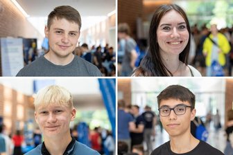 Ein Studium in Freiberg? Beim Campustag prüften angehende Studenten die Bergakademie - Nils Lehmann, Tony Wächter, Pia Riedel und Mirko Ziesch waren beim Campustag an der Freiberger Bergakademie.