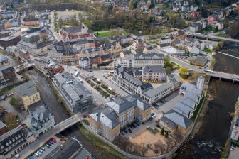 Kommentar zur OB-Wahl in Aue-Bad Schlema: Dieser Denkzettel darf nicht ignoriert werden - Blick auf die Innenstadt von Aue. Am Sonntag haben die Bürgerinnen und Bürger der Stadt Aue-Bad Schlema Marcus Hoffmann (CDU) zum neuen Oberbürgermeister gewählt.