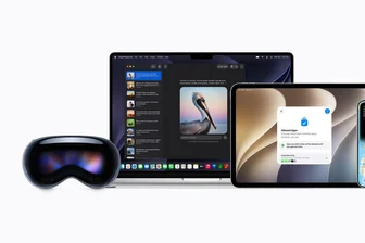 Neue Apple-Software: Mehr als nur KI-Siri - Die Apple-OS-Generation 27 mit visionOS (links), macOS (2. v.l.), iPadOS (Mitte), iOS (2. v.r.) und watchOS (rechts) soll voraussichtlich im September verfügbar sein.
