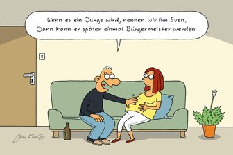 Satire am Wochenende: Wenn es ein Bürgermeister ist, nennen wir es Sven - Welche Namen haben die größten Chancen: Sven, Jörg oder Mia?